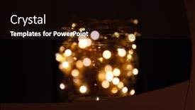  Presentation with led lights - Cool new theme with a jar led light backdrop and a wine colored foreground