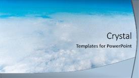  Presentation with clean air - Audience pleasing slide set consisting of gale - clean air heavens below backdrop and a light blue colored foreground