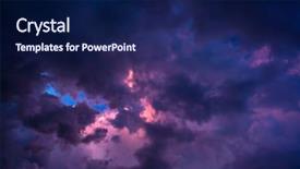  Presentation with storm clouds - Slides consisting of gale - dramatic background of dark clouds background and a  colored foreground