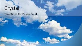  Presentation with skies - PPT theme enhanced with gale - scene skies blue background and a light blue colored foreground