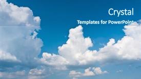  Presentation with storm drainage - Slide set enhanced with gale - sky beauty coming storm background and a ocean colored foreground