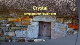  Presentation with celtic - Beautiful slides featuring galicia palloza traditional celtic backdrop and a tawny brown colored foreground