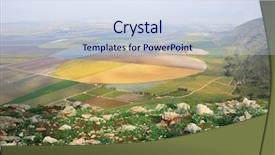  Presentation with height - Audience pleasing PPT layouts consisting of galilee - picturesque valley from height backdrop and a  colored foreground