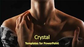  Presentation with zone - Audience pleasing PPT theme consisting of medical gall - woman's decollete zone closeup backdrop and a wine colored foreground