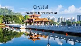  Presentation with gallery - Amazing theme having gallery-bridge-over-a-artificial backdrop and a light blue colored foreground