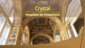  Presentation with art gallery - Beautiful slides featuring gallery raphael winter palace russia backdrop and a coral colored foreground