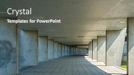  Presentation with gallery - Colorful presentation theme enhanced with gallery-tunnel-rainbow-passage-under backdrop and a dark gray colored foreground