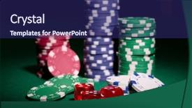  Presentation with gambling - Slide deck featuring  background and a  colored foreground