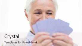  Presentation with playing cards - Audience pleasing theme consisting of gambling free - age game gamble poker backdrop and a lemonade colored foreground