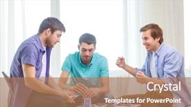  Presentation with gambling - Presentation theme consisting of gambling free - leisure games and lifestyle concept background and a coral colored foreground