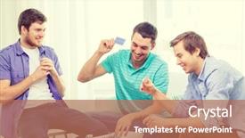  Presentation with gambling - Colorful slides enhanced with gambling free - leisure games and lifestyle concept backdrop and a  colored foreground