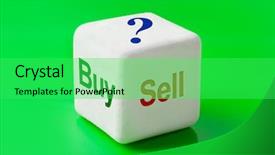  Presentation with gambling - Cool new PPT theme with gambling market - dice with words buy backdrop and a seafoam green colored foreground