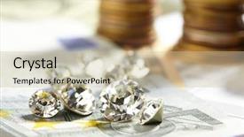  Presentation with gambling - Slides consisting of gambling market - money on the table background and a soft green colored foreground