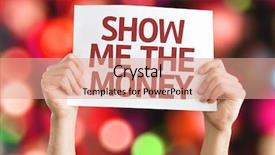  Presentation with show - Presentation featuring gambling market - show me the money card background and a coral colored foreground