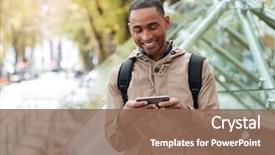  Presentation with african tribes - Theme consisting of game - photo of cheerful young african background and a violet colored foreground