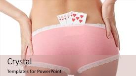  Presentation with poker - Audience pleasing PPT theme consisting of game - sexy lady with poker combination backdrop and a  colored foreground