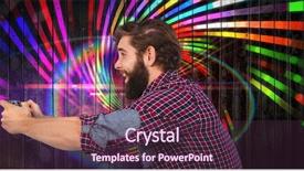  Presentation with video background - Audience pleasing slide set consisting of game against wooden planks background backdrop and a tawny brown colored foreground