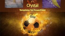  Presentation with flame - Slide deck enhanced with game beetwin argentina and bosnia background and a tawny brown colored foreground