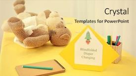  Presentation with blindfolded - Cool new theme with game blindfolded diaper changing backdrop and a lemonade colored foreground