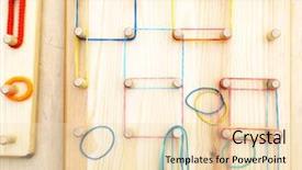  Presentation with board game - Theme featuring maze board for kids background and a lemonade colored foreground