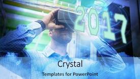  Presentation with chinese new year 2019 - Audience pleasing PPT layouts consisting of game center virtual reality - digital image of new year backdrop and a light blue colored foreground