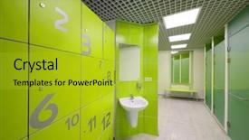  Presentation with empty - PPT layouts with game change - empty modern cloakroom sink background and a yellow colored foreground