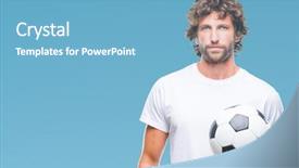  Presentation with kidney transplant holding a model - Amazing slides having game clue - handsome hispanic man model holding backdrop and a light blue colored foreground