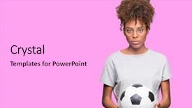  Presentation with african american wedding - Slide deck featuring game clue - young african american woman holding background and a lavender colored foreground