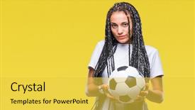  Presentation with populations african american - PPT theme enhanced with game clue - young braided hair african american background and a yellow colored foreground