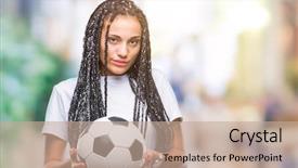  Presentation with generation and african american culture - Beautiful theme featuring game clue - young braided hair african american backdrop and a coral colored foreground