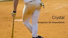  Presentation with deck of playing cards - Colorful PPT theme enhanced with game day - player on deck waiting backdrop and a gold colored foreground