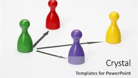  Presentation with teamwork - Beautiful slides featuring game figurines - symbol for teamwork backdrop and a white colored foreground