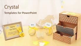  Presentation with baby shower - Cool new PPT theme with game for suggestion of baby backdrop and a  colored foreground