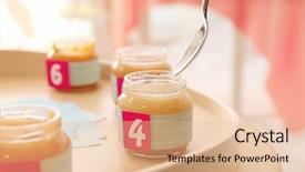  Presentation with baby shower - Cool new presentation design with game guess baby food backdrop and a lemonade colored foreground