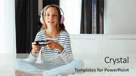  Presentation with 4 years old children and doctor - Theme with game life - 10 years old pre teen background and a light gray colored foreground