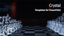  Presentation with chess - Cool new theme with micro robots - game of chess played backdrop and a black colored foreground