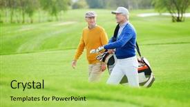  Presentation with underage drinking two teenagers having - Presentation theme with game of golf along background and a yellow colored foreground