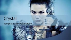  Presentation with throne - Presentation theme with game of thrones background and a light blue colored foreground