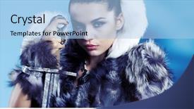  Presentation with throne - Cool new presentation design with game of thrones backdrop and a light blue colored foreground