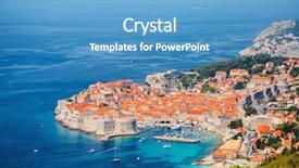  Presentation with dalmatia - Slides featuring  background and a  colored foreground