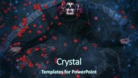  Presentation with sugar skull - Theme enhanced with day of the dead halloween background and a wine colored foreground