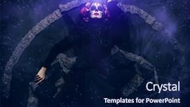  Presentation with sugar skull - Theme having day of the dead halloween background and a navy blue colored foreground