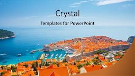  Presentation with earth day - Beautiful presentation design featuring croatian - fantastic view at famous european backdrop and a light blue colored foreground