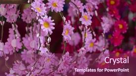  Presentation with craft fair - PPT theme with handmade medieval crafts fair tradition background and a violet colored foreground