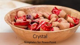  Presentation with culture and tradition - Beautiful PPT theme featuring handmade medieval crafts fair tradition backdrop and a  colored foreground