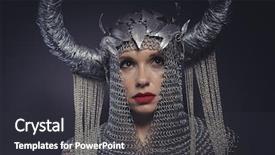  Presentation with game - PPT layouts featuring ancient games - game viking goddess beautiful young background and a dark gray colored foreground