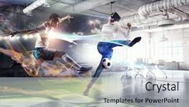  Presentation with entertainment - Slides enhanced with game virturality - most impressive entertainment technologies mixed background and a light gray colored foreground