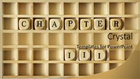  Presentation with game - Presentation enhanced with game with the word chapter background and a yellow colored foreground