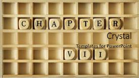  Presentation with game - Colorful PPT theme enhanced with game with the word chapter backdrop and a yellow colored foreground