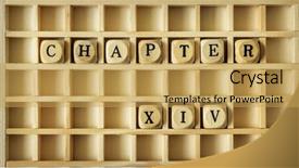  Presentation with game - Beautiful presentation theme featuring game with the word chapter backdrop and a  colored foreground